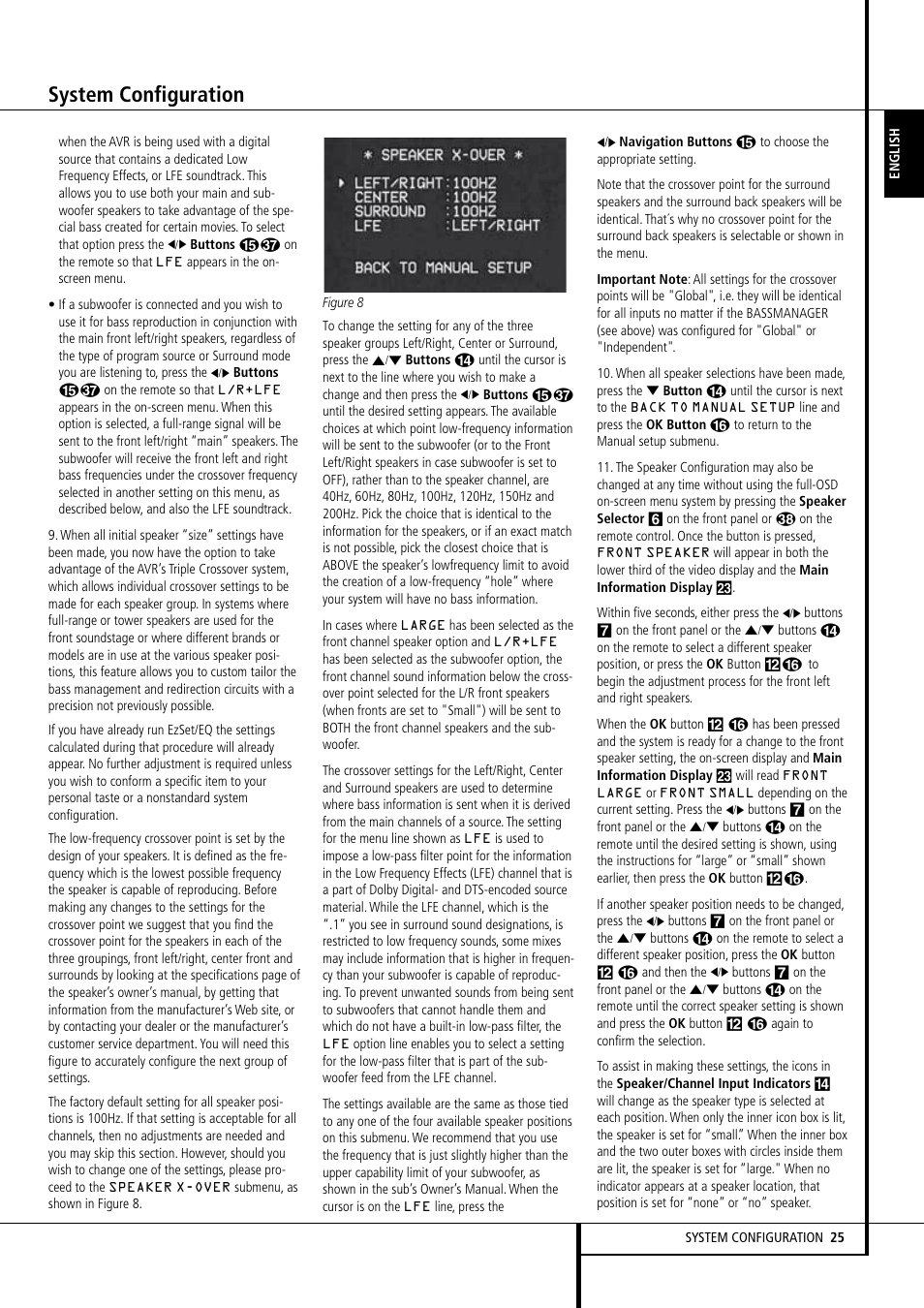 System configuration | Harman-Kardon AVR 155 User Manual | Page 25 / 52