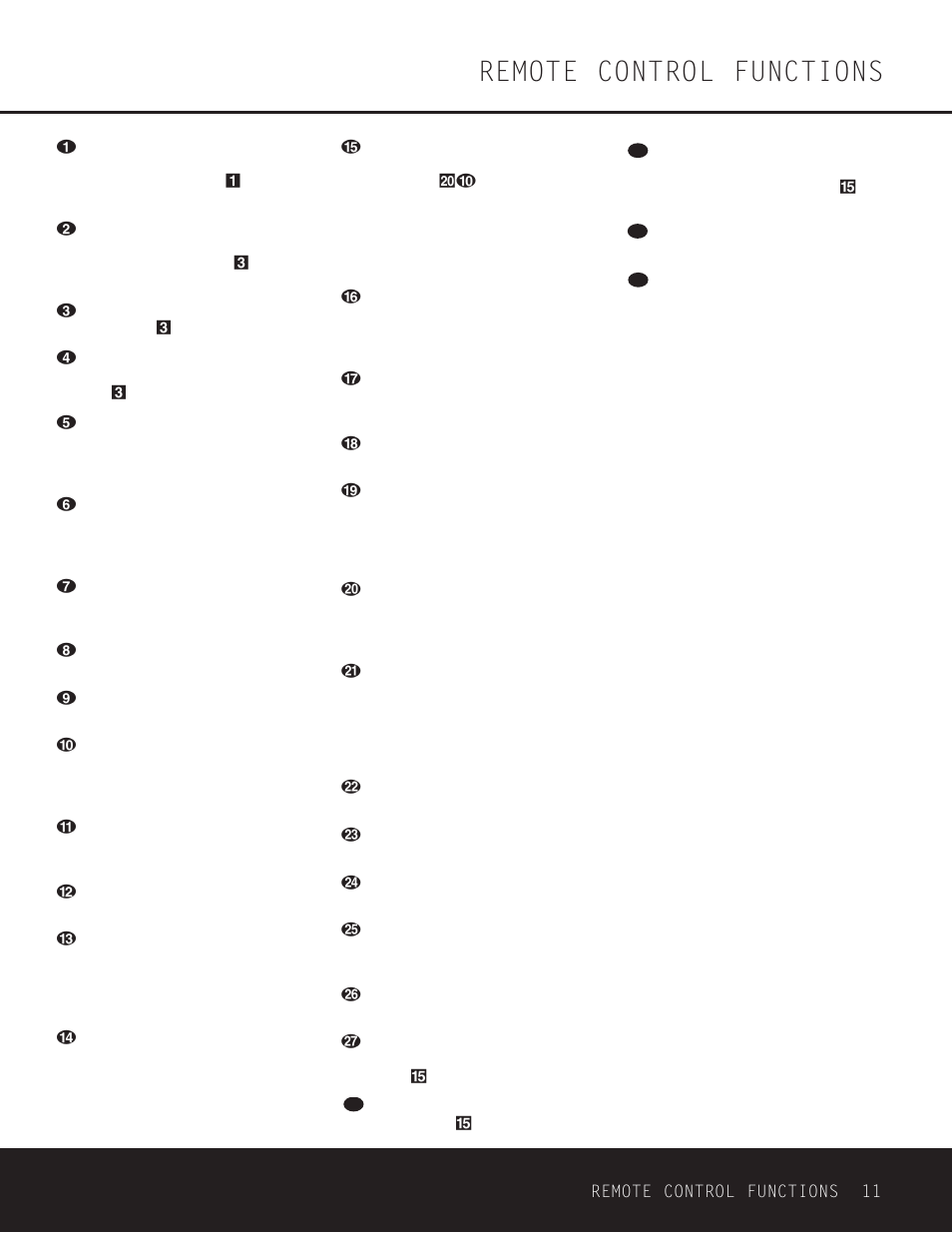 Remote control functions | Harman-Kardon CDR 26 User Manual | Page 11 / 24