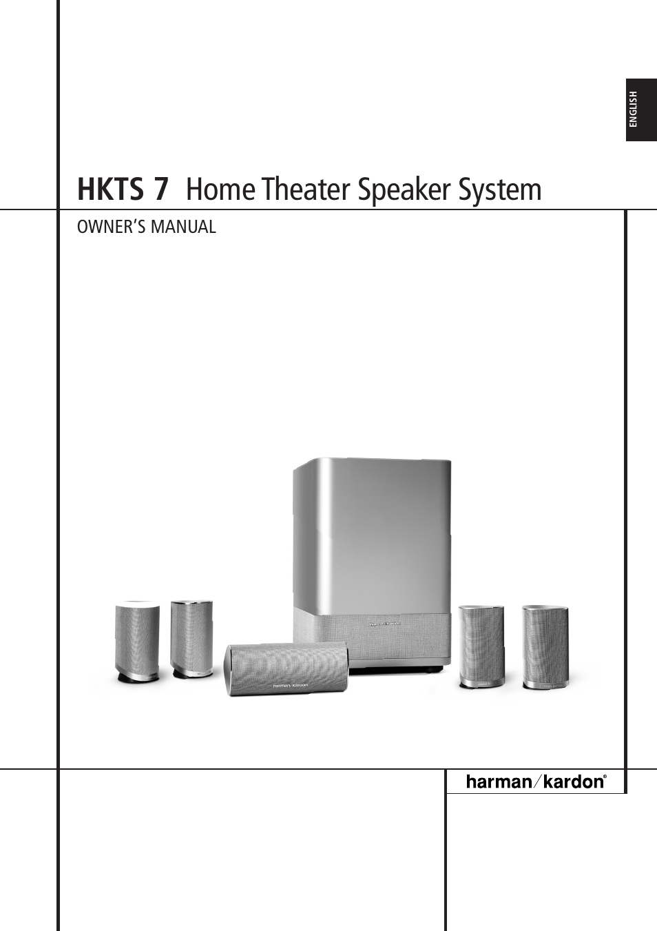 Harman-Kardon HKTS 7 User Manual | 16 pages