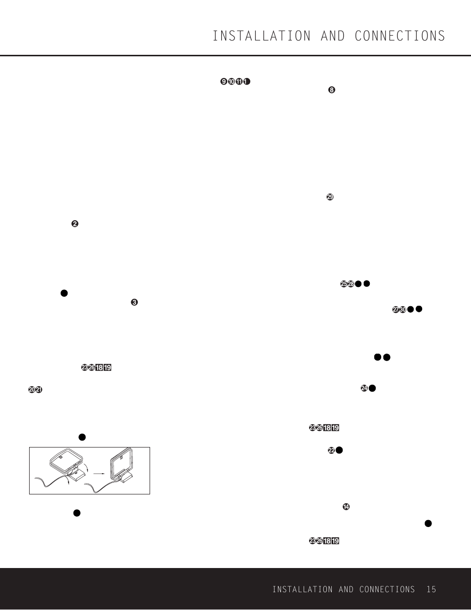 Installation and connections | Harman-Kardon AVR 330 User Manual | Page 15 / 56