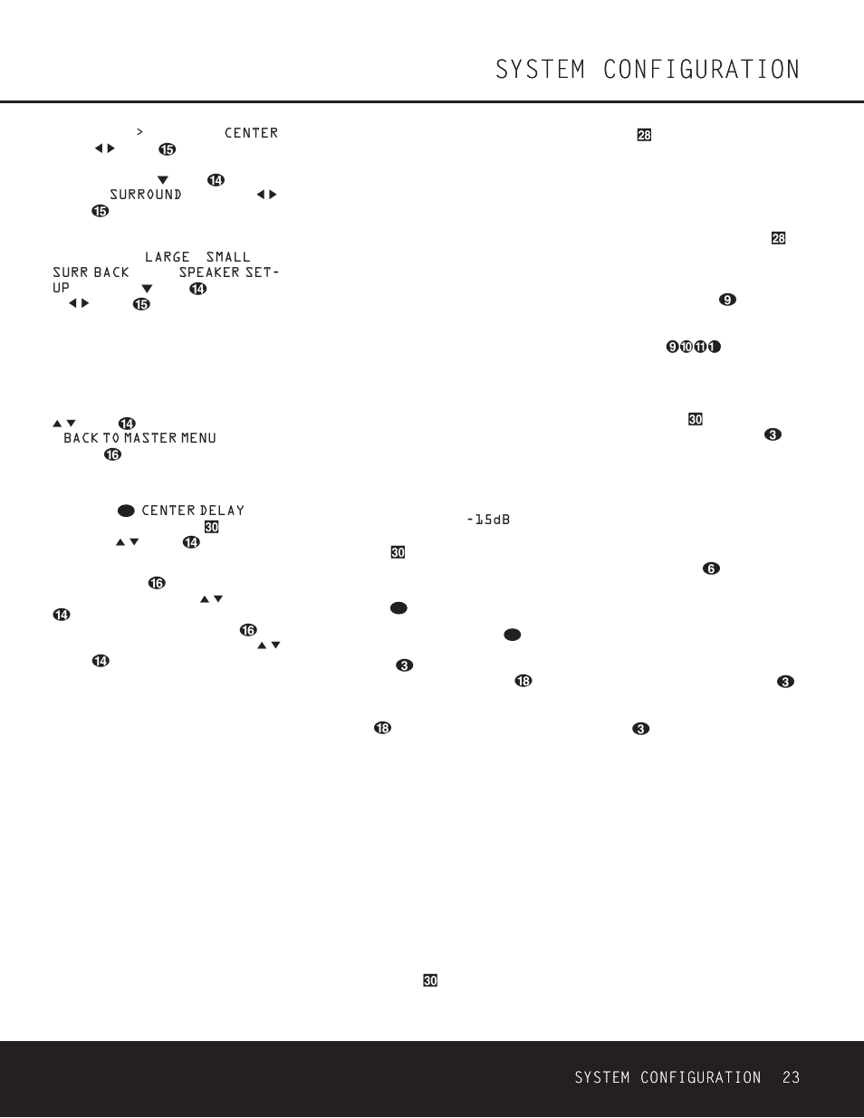 System configuration | Harman-Kardon AVR 330 User Manual | Page 23 / 56