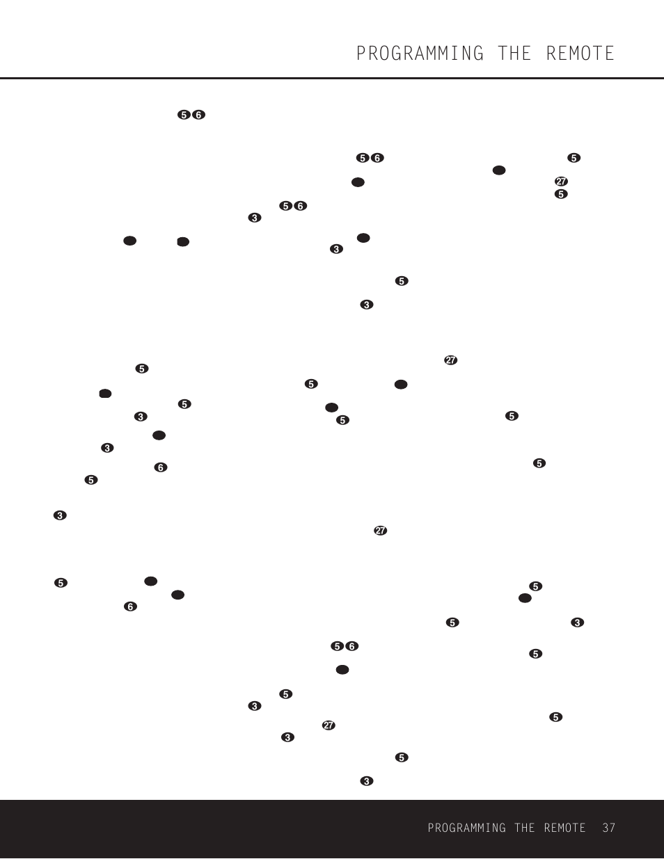 Programming the remote | Harman-Kardon AVR 330 User Manual | Page 37 / 56