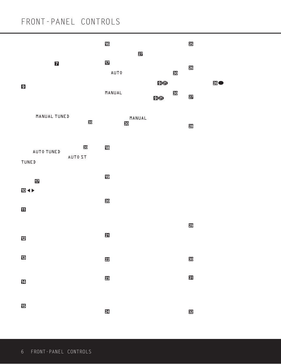 Front-panel controls | Harman-Kardon AVR 330 User Manual | Page 6 / 56