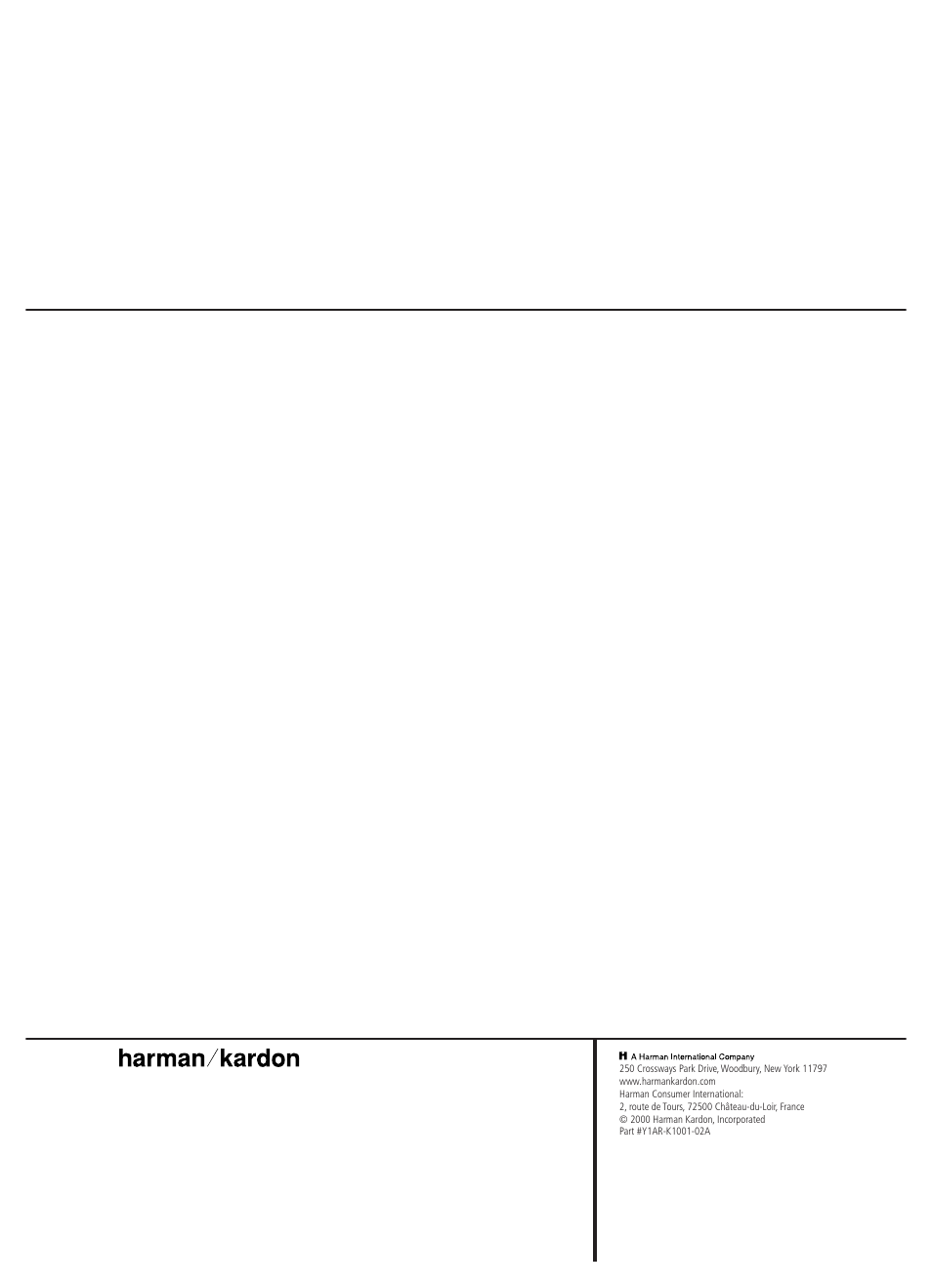 Harman-Kardon HK 3470 User Manual | Page 22 / 22