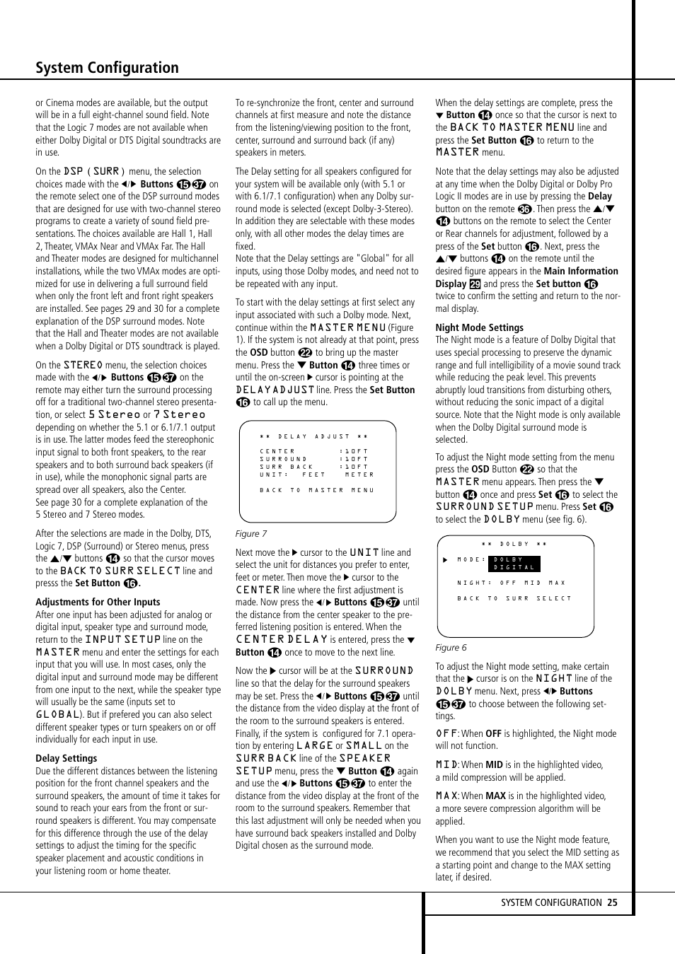 System configuration | Harman-Kardon AVR 5550 User Manual | Page 25 / 52