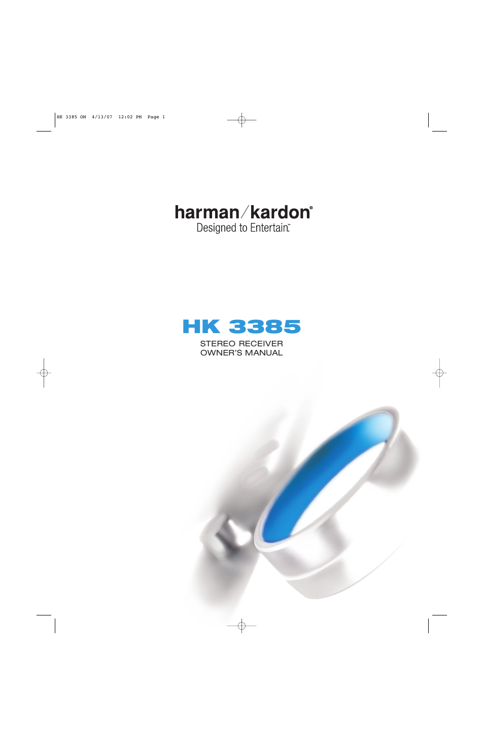 Harman-Kardon HK 3385 User Manual | 28 pages