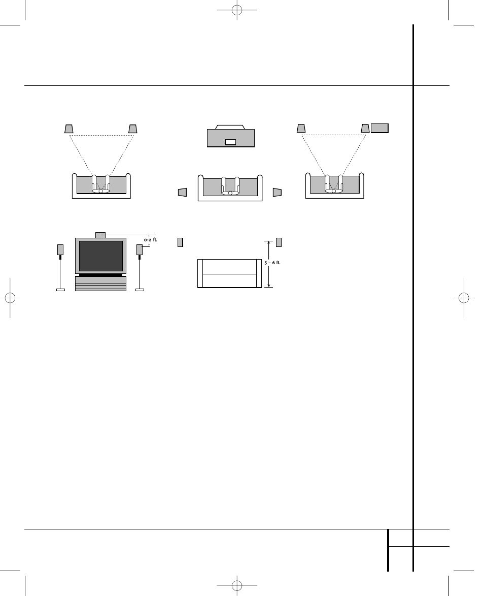 Speaker placement 5 | Harman-Kardon HKTS1 User Manual | Page 5 / 12