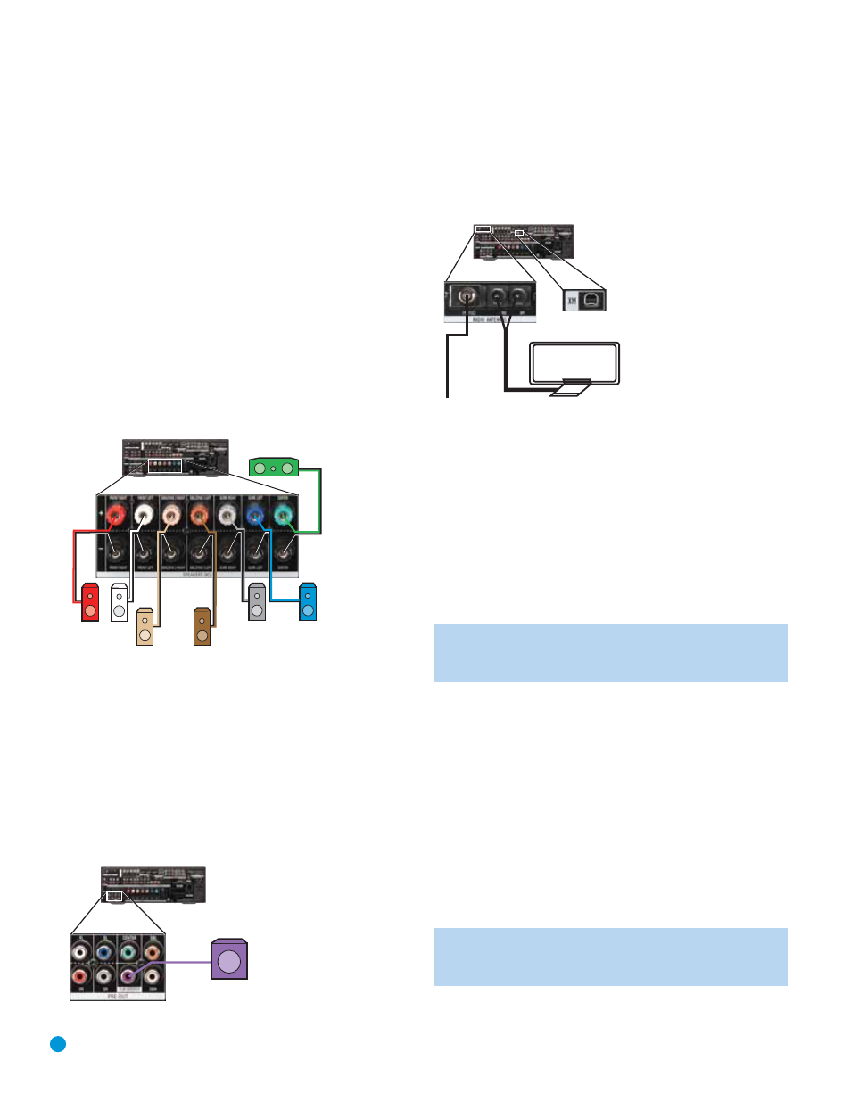 Installation, Step one – connect the speakers, Step two – connect the subwoofer | Step three – connect the antennas, Step four – connect the source components, Hdmi connections | Harman-Kardon AVR 3550HD User Manual | Page 22 / 69