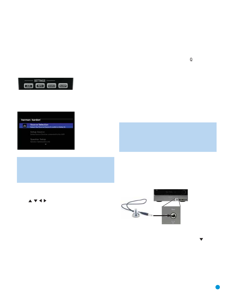 Initial setup, Using the on-screen menu system | Harman-Kardon AVR 3550HD User Manual | Page 31 / 69