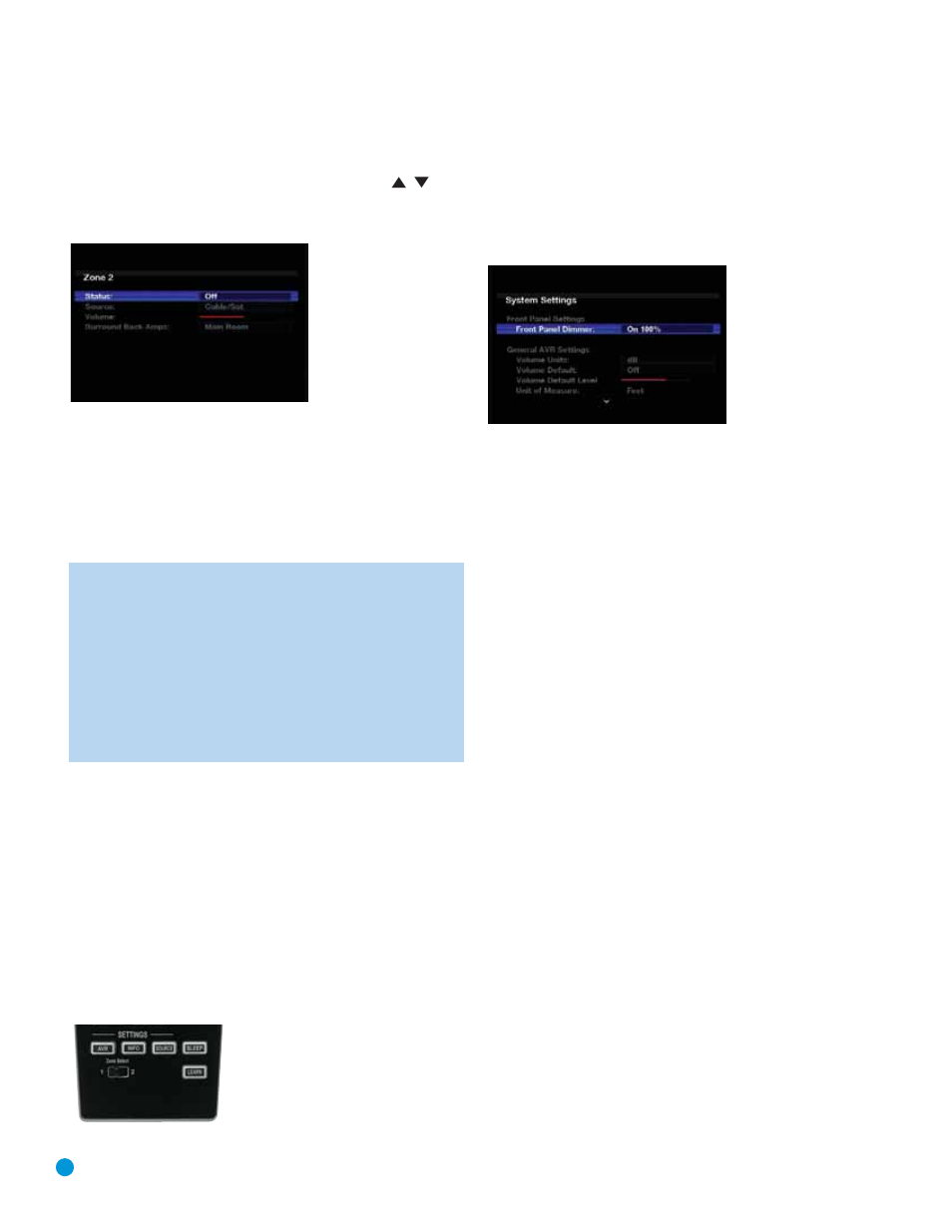 Advanced functions, System settings | Harman-Kardon AVR 3550HD User Manual | Page 48 / 69