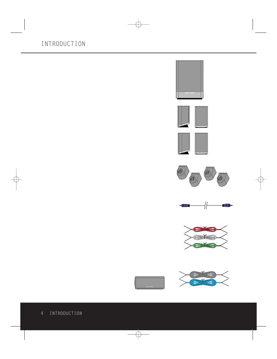 Introduction | Harman-Kardon HKTS 5 OM User Manual | Page 4 / 16