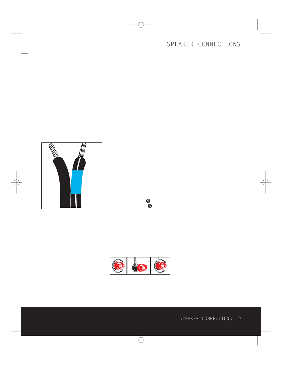 Speaker connections | Harman-Kardon HKTS 5 OM User Manual | Page 9 / 16