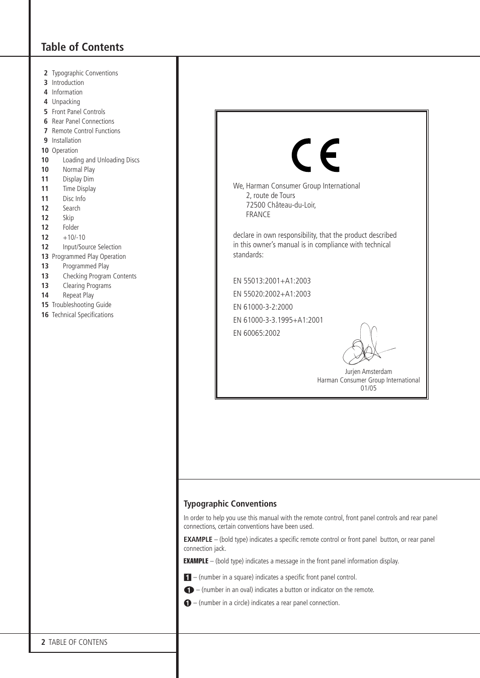 Harman-Kardon HD 970 User Manual | Page 2 / 16