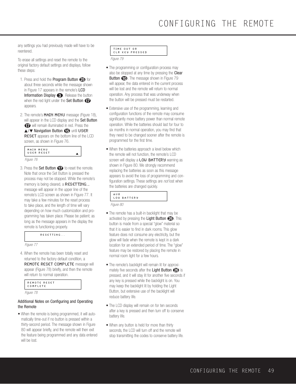 Configuring the remote, Configuring the remote 49 | Harman-Kardon AVR 630 User Manual | Page 49 / 52