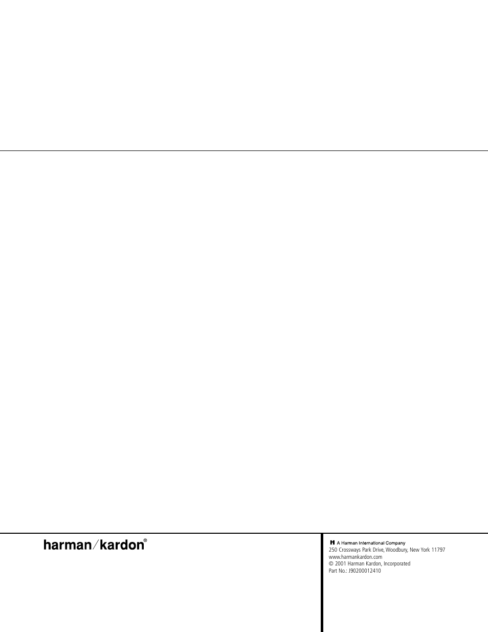 Harman-Kardon AVR 120 User Manual | Page 44 / 44