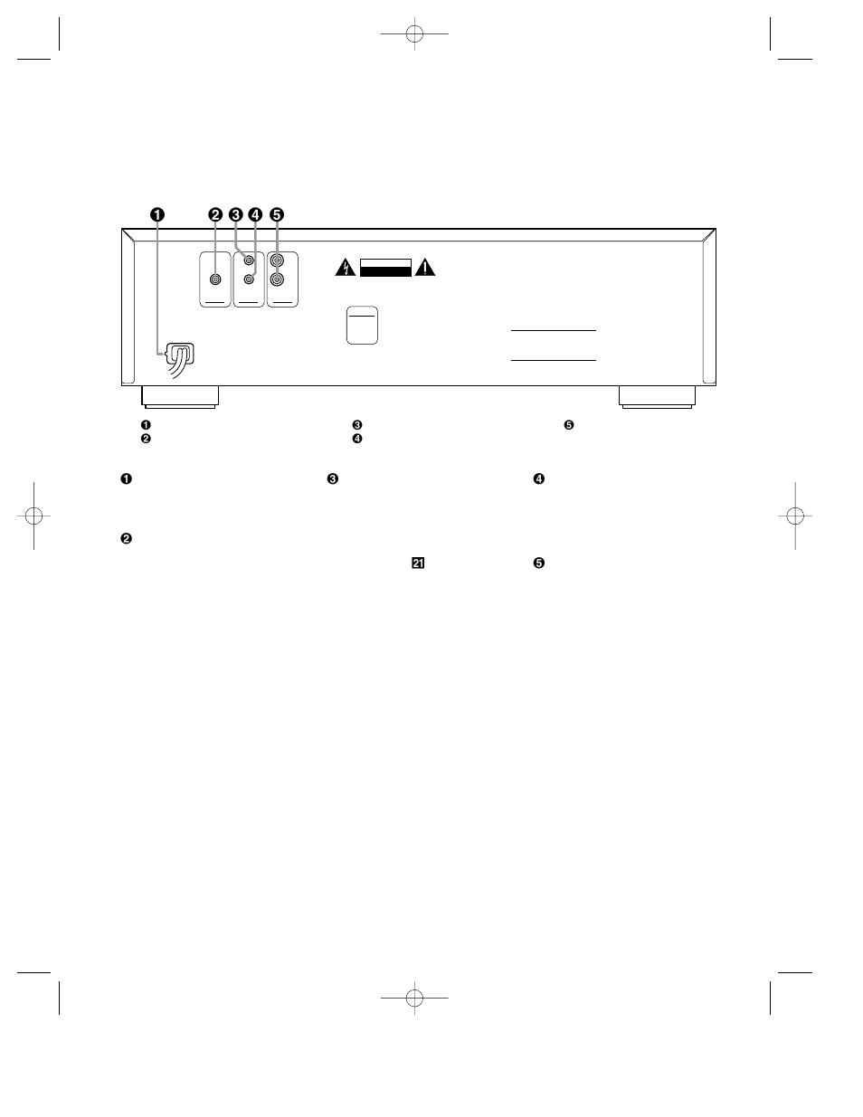 Rear panel connections | Harman-Kardon FL8350 User Manual | Page 9 / 20