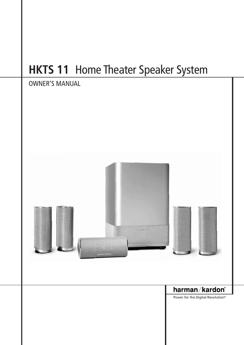 Harman-Kardon HKTS 11 User Manual | 15 pages