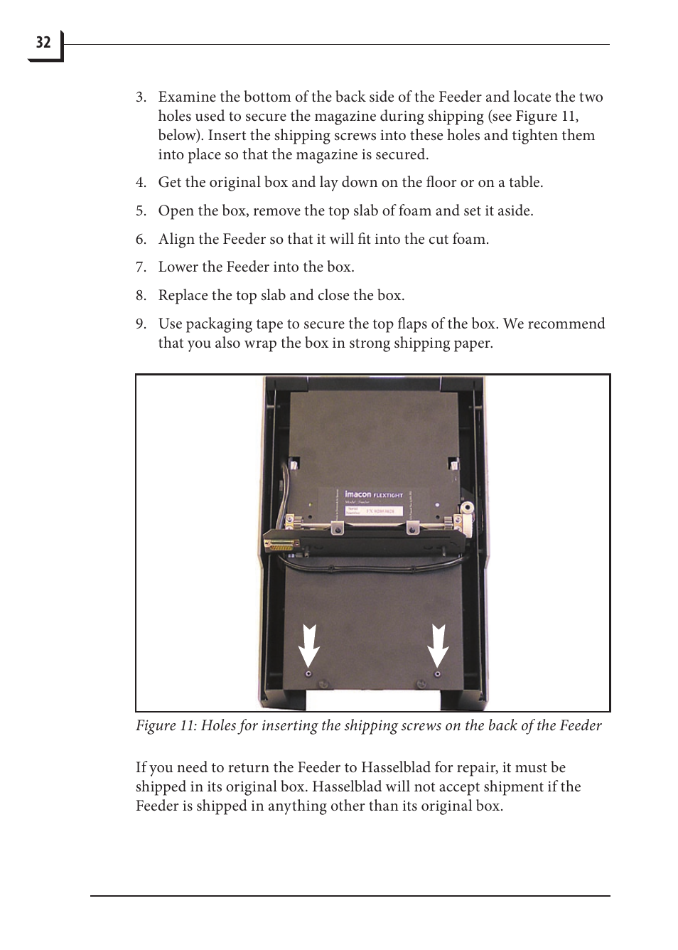 Hasselblad 848 User Manual | Page 32 / 36