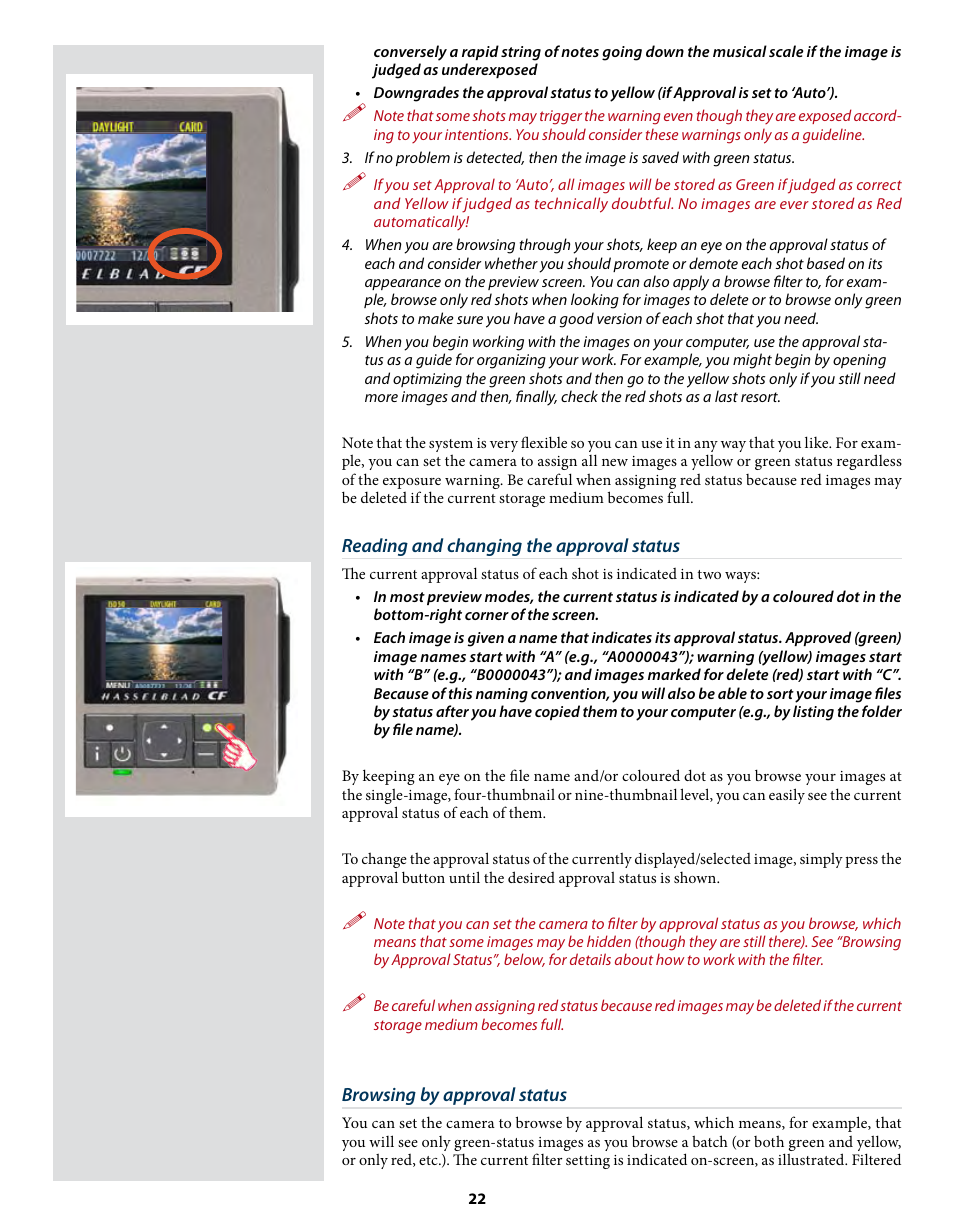 Hasselblad CF22 CF39 User Manual | Page 22 / 65