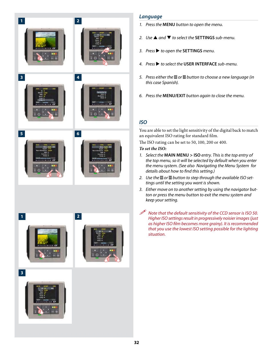 Hasselblad CF22 CF39 User Manual | Page 32 / 65