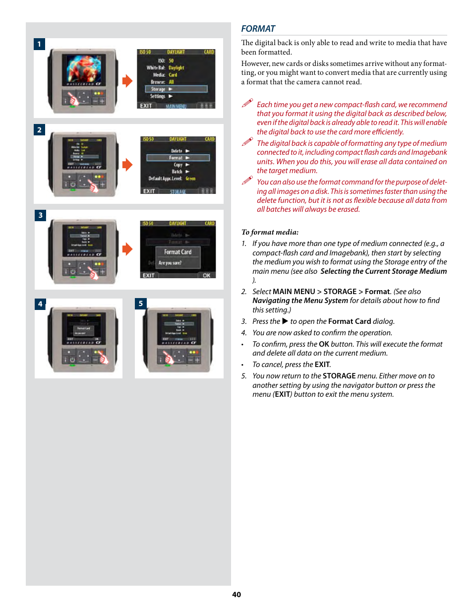 Hasselblad CF22 CF39 User Manual | Page 40 / 65