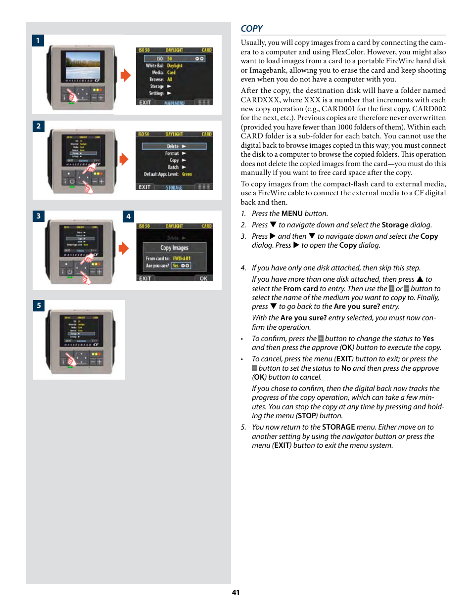 Hasselblad CF22 CF39 User Manual | Page 41 / 65