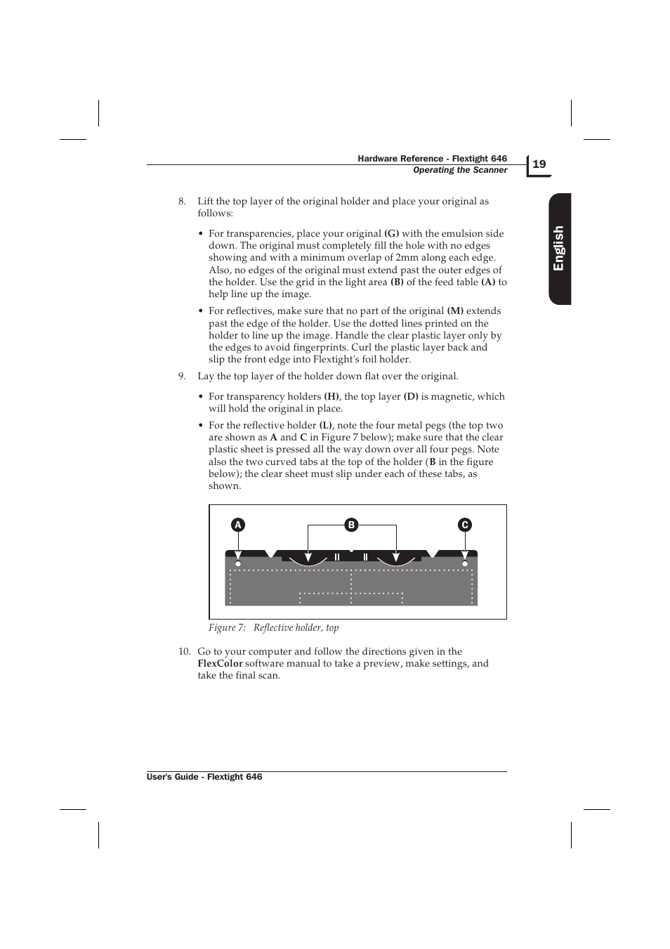 English | Hasselblad Flextight 646 User Manual | Page 19 / 30