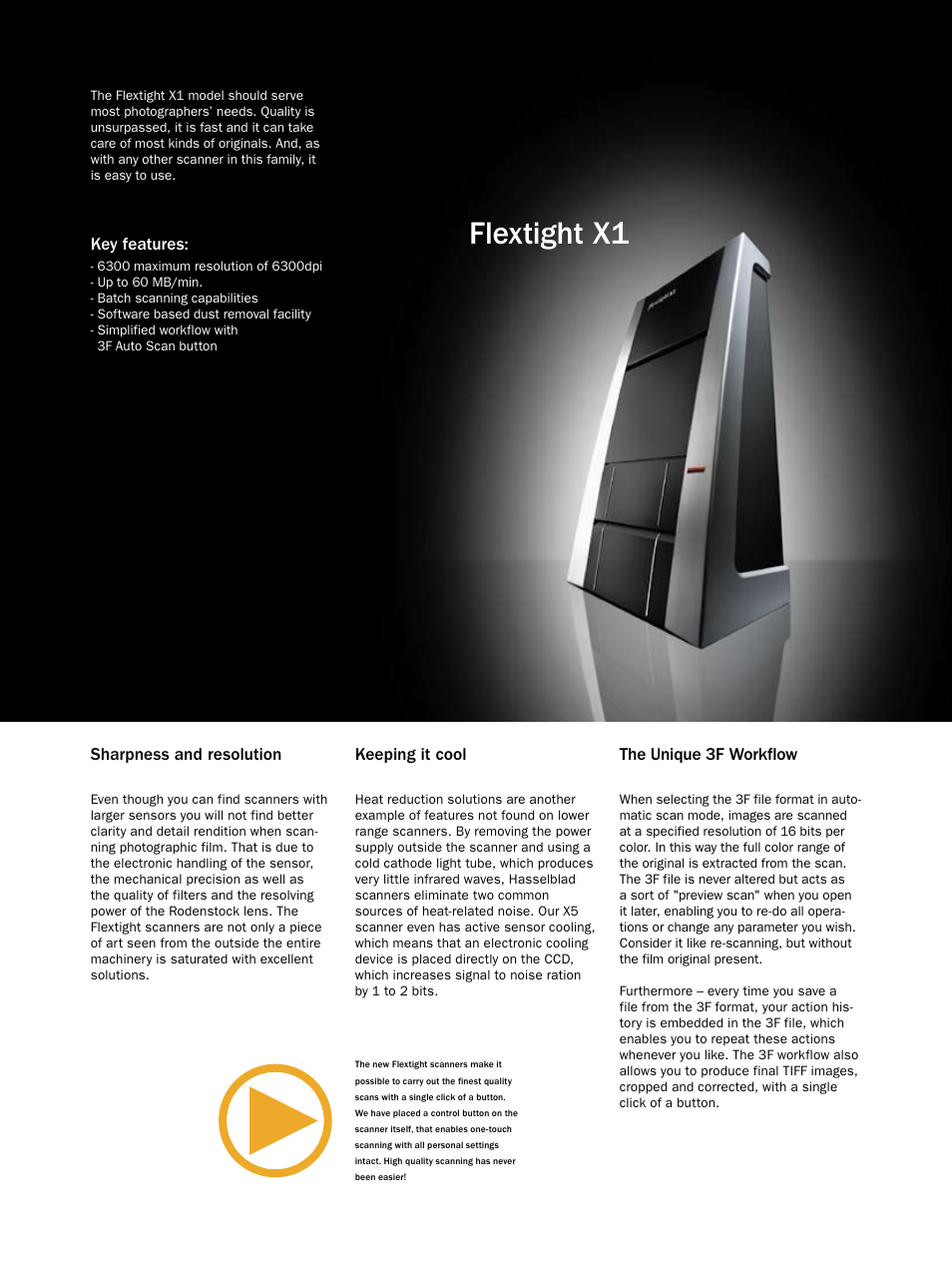 Flextight x1 | Hasselblad Flextight X1 User Manual | Page 3 / 4