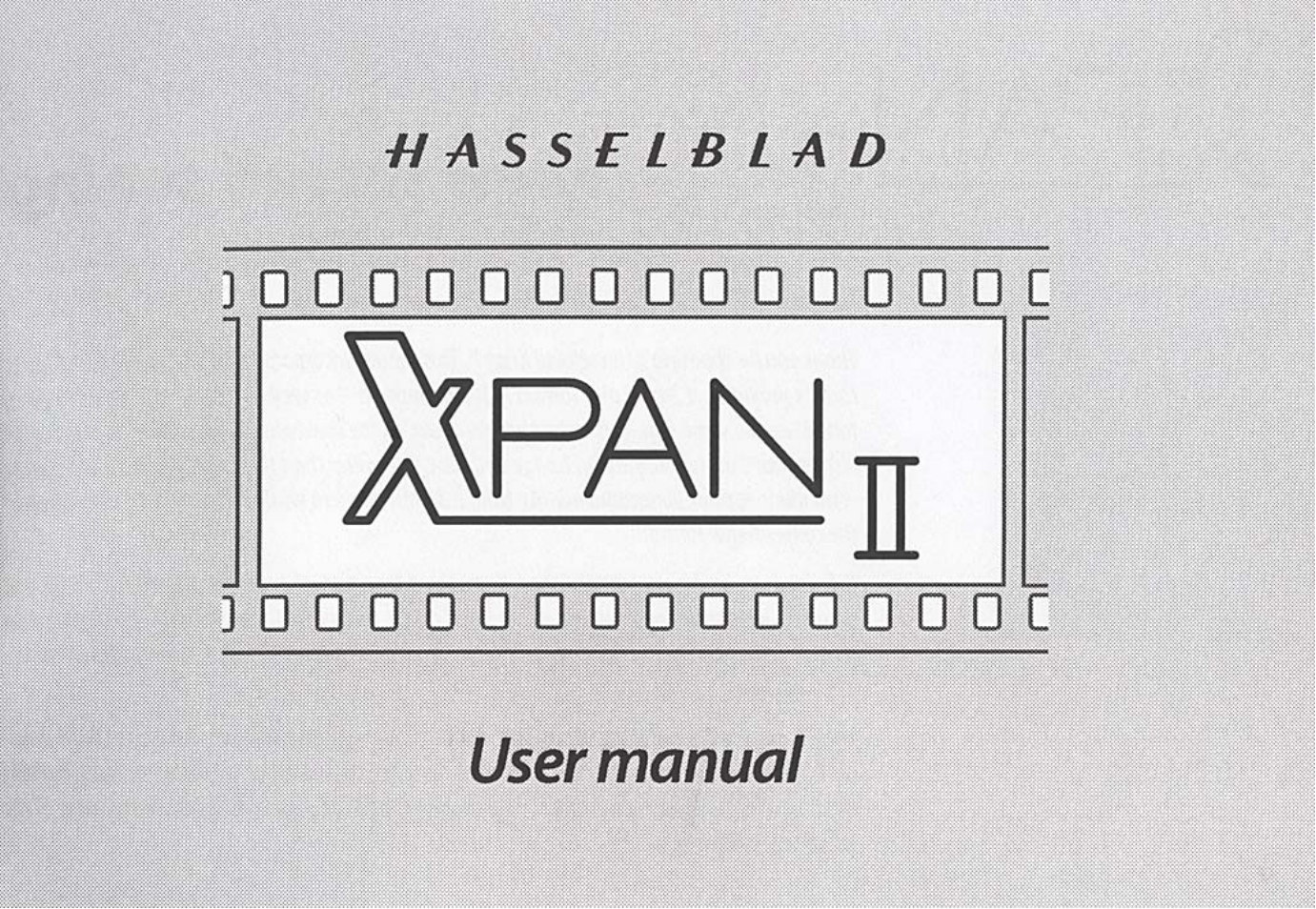 Hasselblad XPan II User Manual | 40 pages