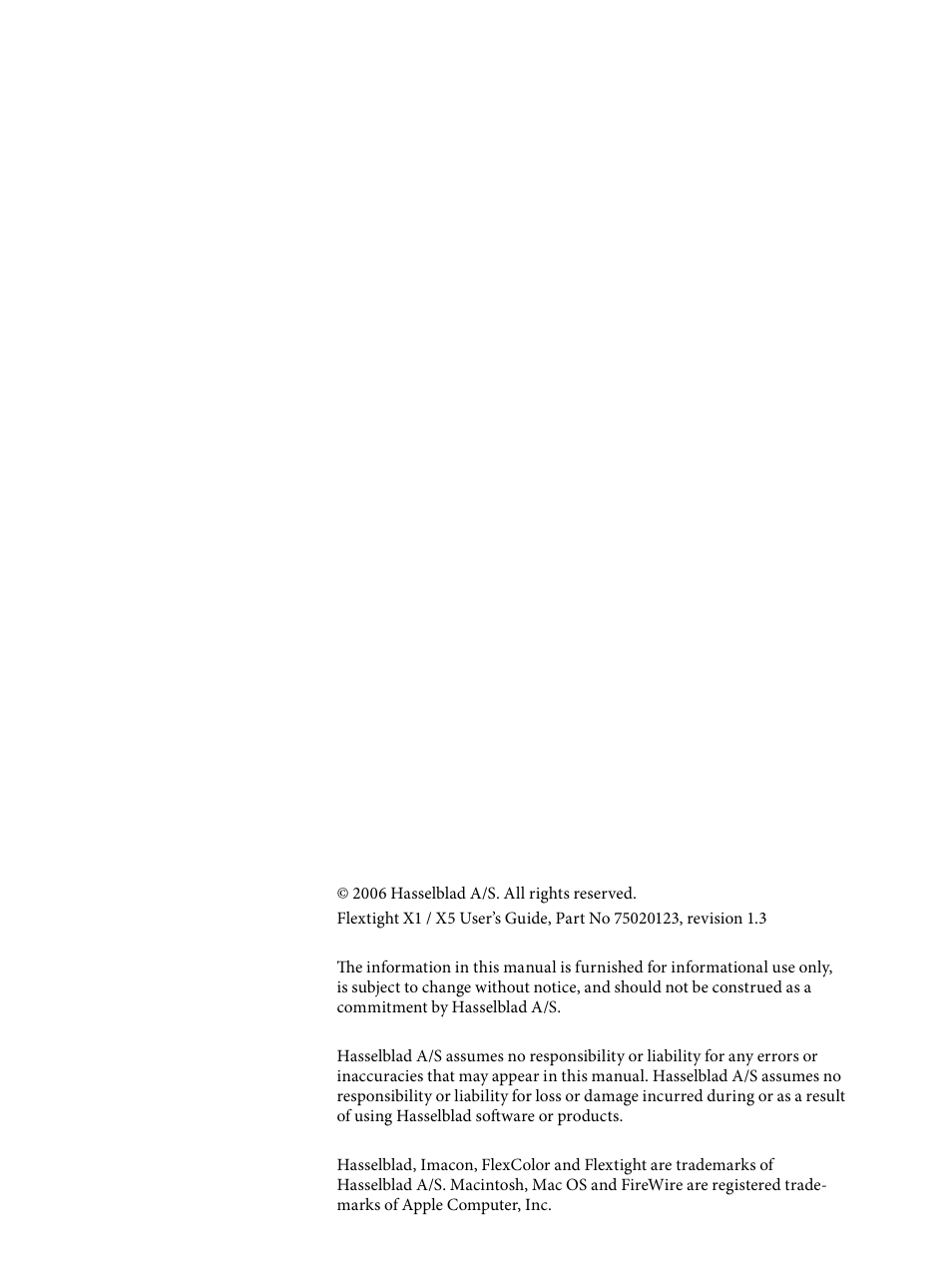 Hasselblad X1 User Manual | Page 20 / 20