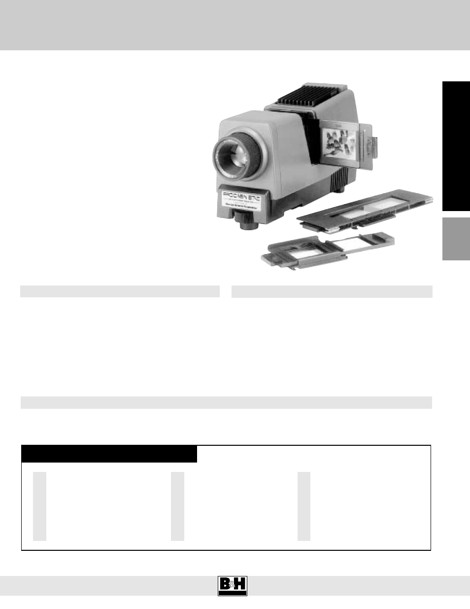 Projectors 505, 67z specifications | Hasselblad PCP 80 User Manual | Page 7 / 7