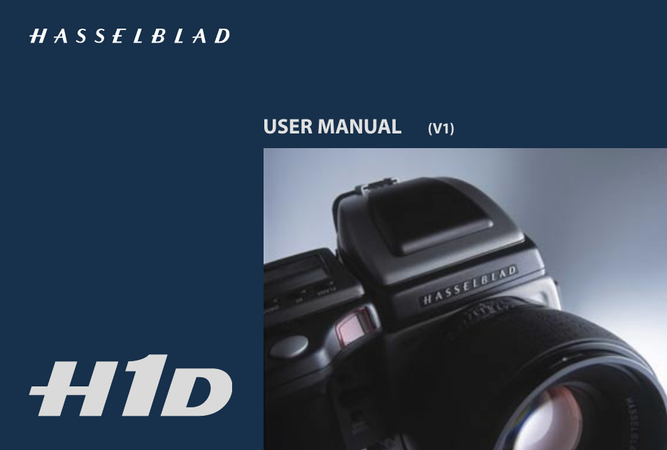 Hasselblad H1D User Manual | 184 pages