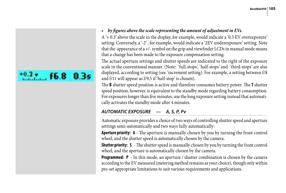 Hasselblad H1D User Manual | Page 105 / 184