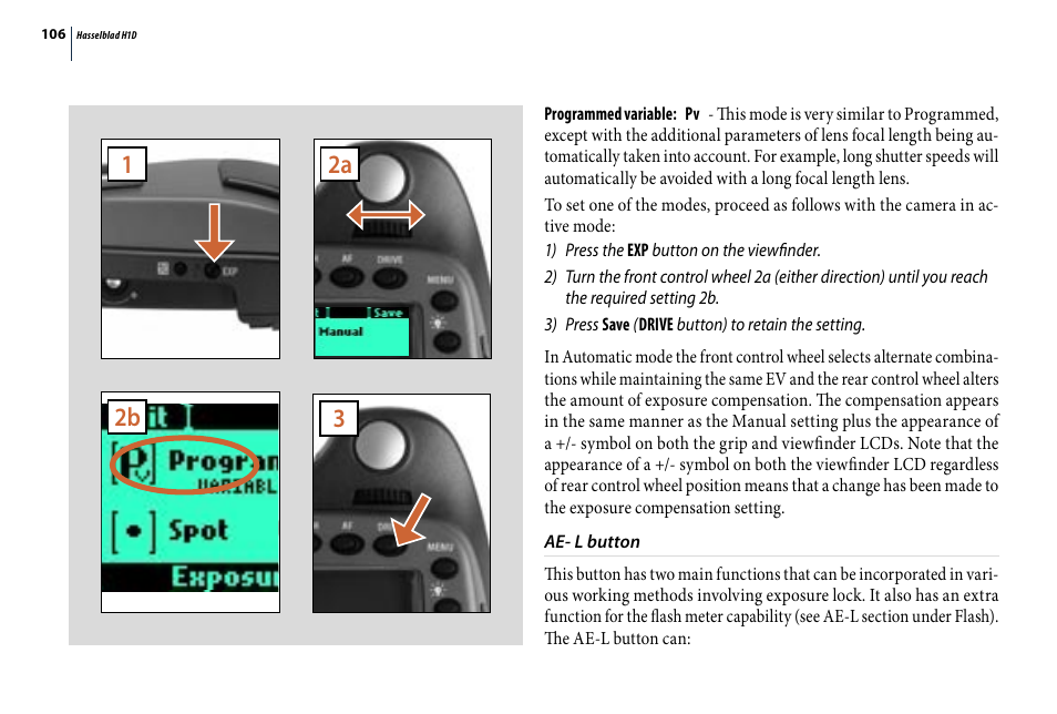 12a 3 2b | Hasselblad H1D User Manual | Page 106 / 184