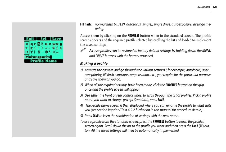 Hasselblad H1D User Manual | Page 121 / 184