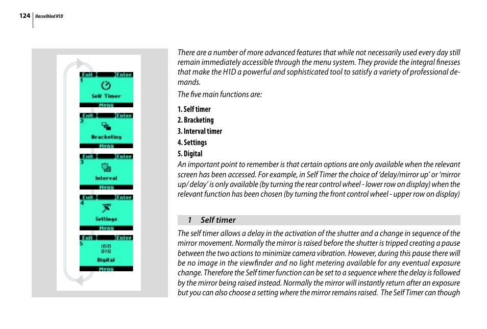 Hasselblad H1D User Manual | Page 124 / 184