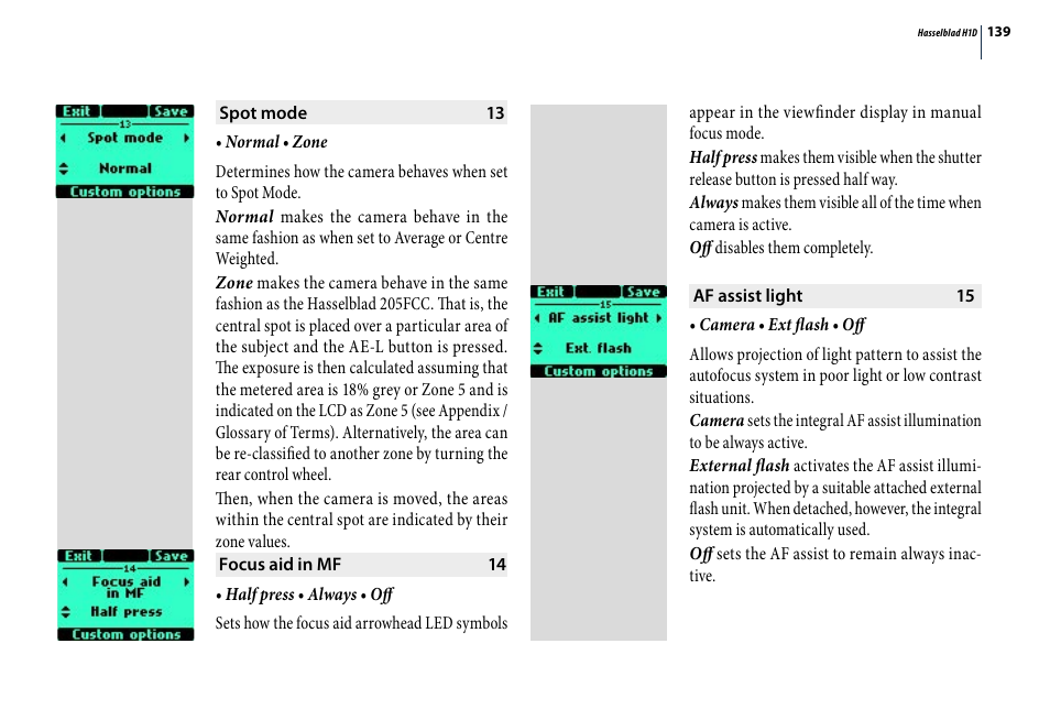 Hasselblad H1D User Manual | Page 139 / 184