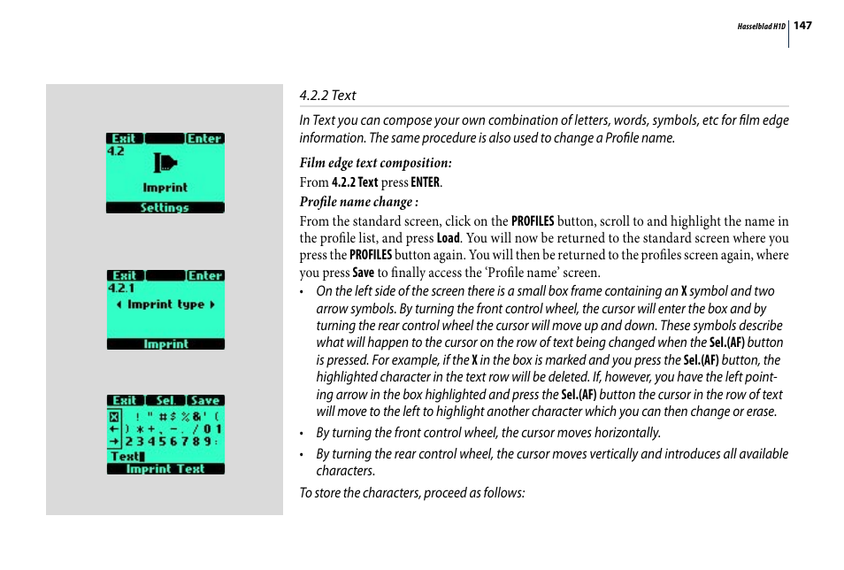 Hasselblad H1D User Manual | Page 147 / 184