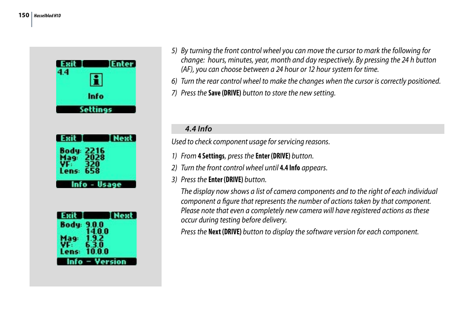 Hasselblad H1D User Manual | Page 150 / 184
