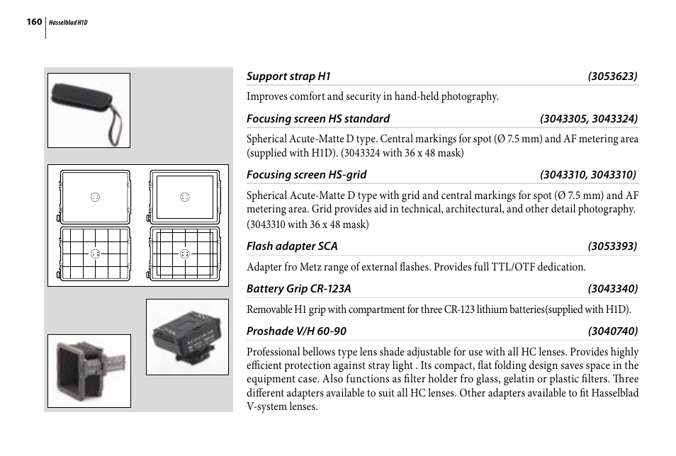 Hasselblad H1D User Manual | Page 160 / 184