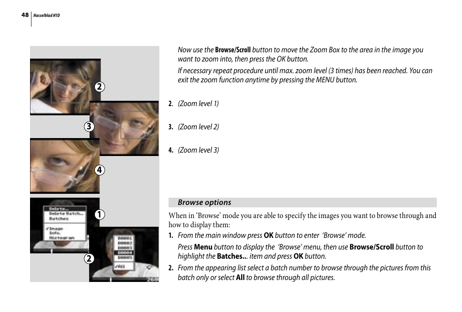 Hasselblad H1D User Manual | Page 48 / 184