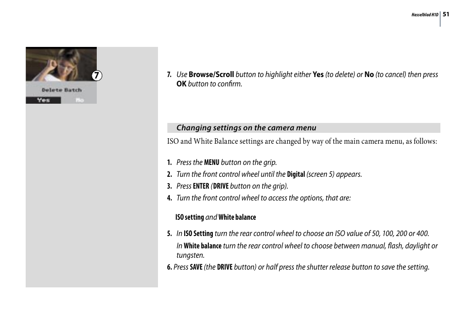 Hasselblad H1D User Manual | Page 51 / 184