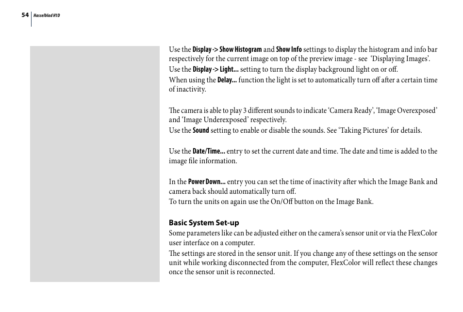 Hasselblad H1D User Manual | Page 54 / 184