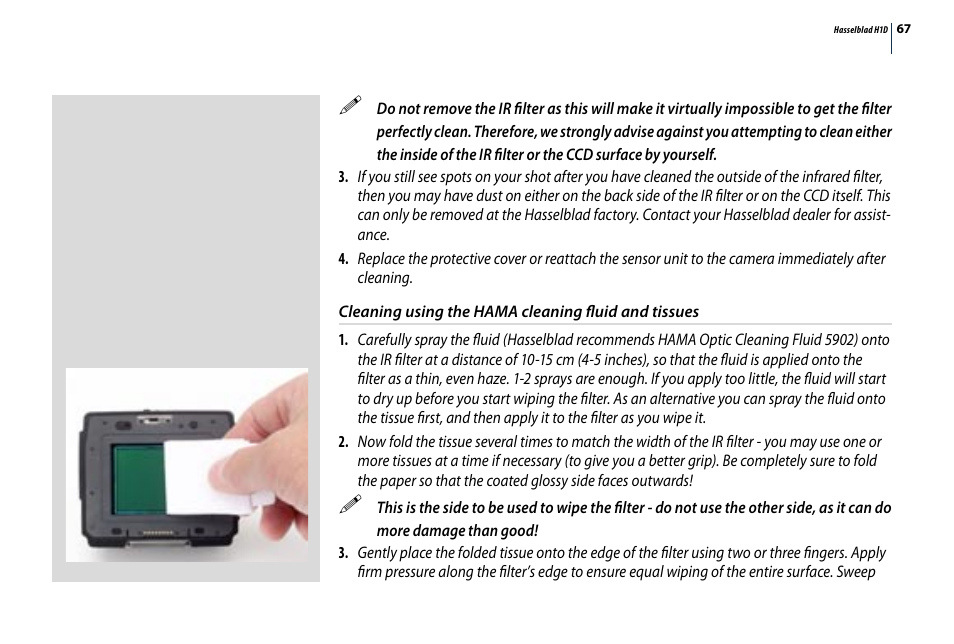 Hasselblad H1D User Manual | Page 67 / 184