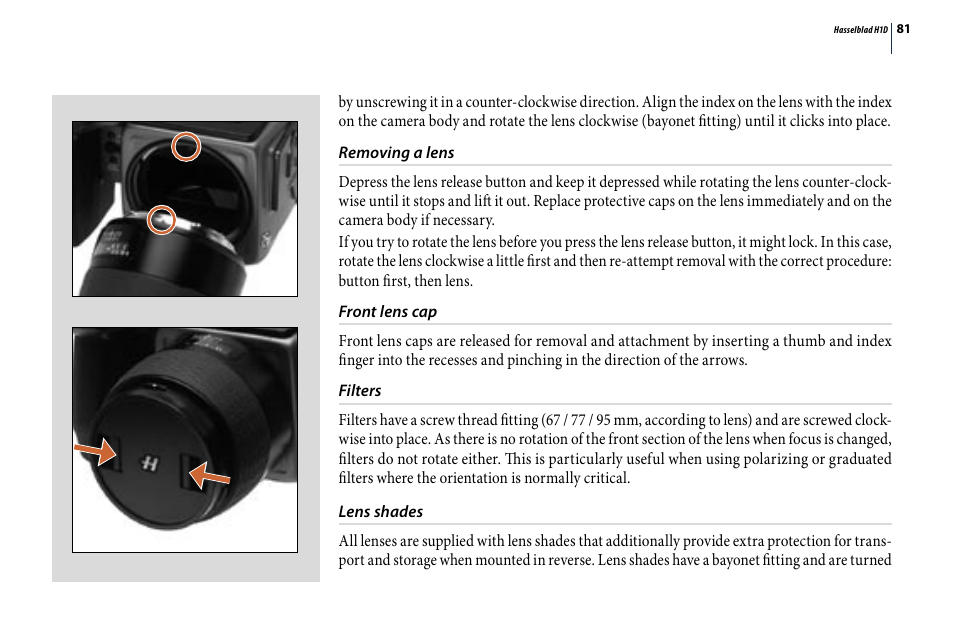 Hasselblad H1D User Manual | Page 81 / 184
