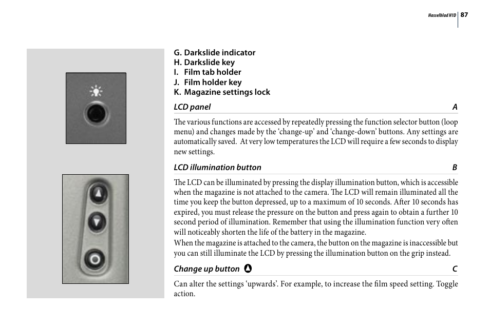 Hasselblad H1D User Manual | Page 87 / 184