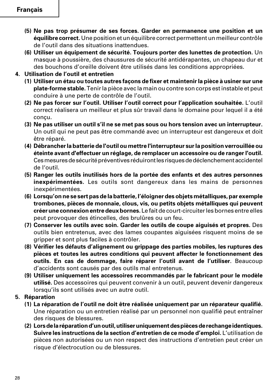Hitachi Koki USA cordless hammer User Manual | Page 28 / 80