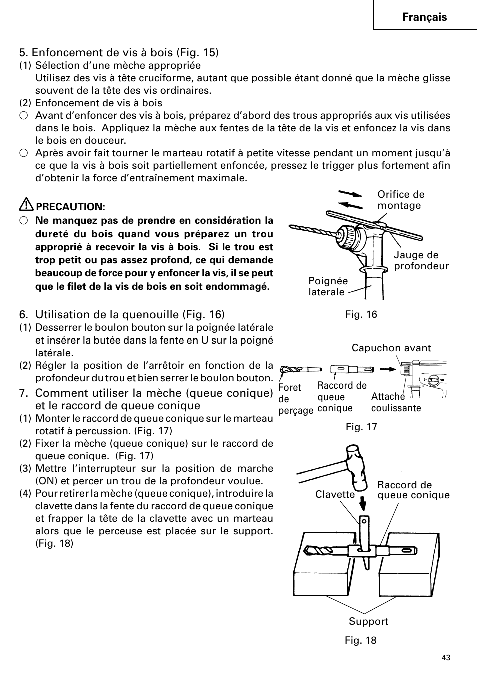 Hitachi Koki USA cordless hammer User Manual | Page 43 / 80