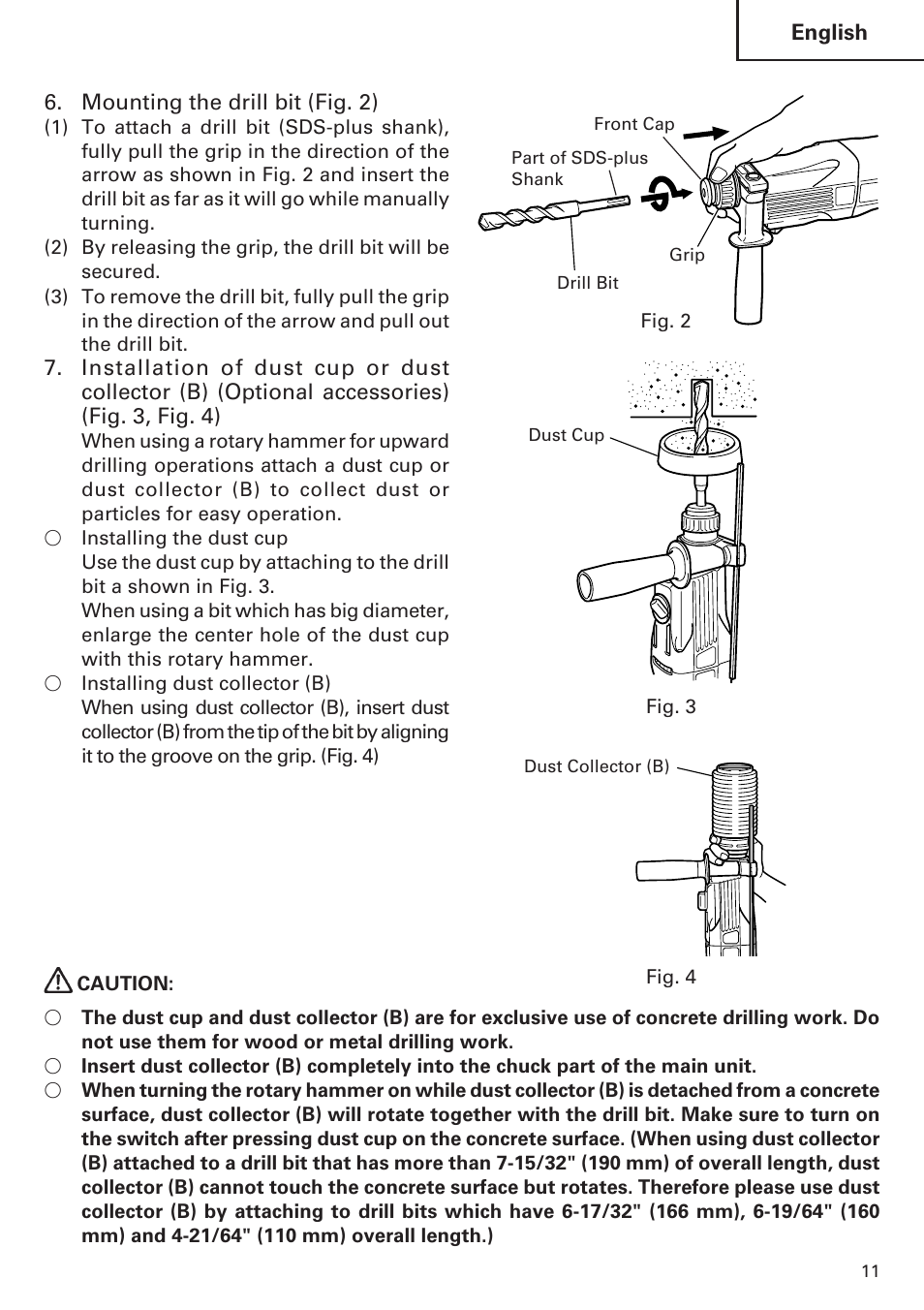 Hitachi Koki USA DH 24PE User Manual | Page 11 / 72