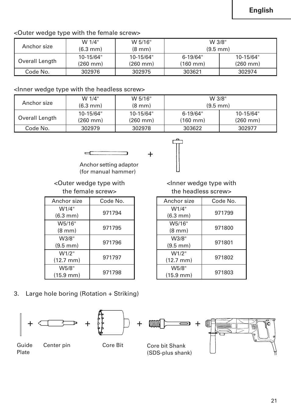 English | Hitachi Koki USA DH 24PE User Manual | Page 21 / 72